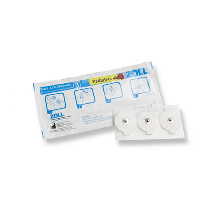 ZOLL 3 PEDIATRIC ECG 1.5" ROUND ELECTRODES, 10 SHELF CARTONS, PK300 8900-1003-01